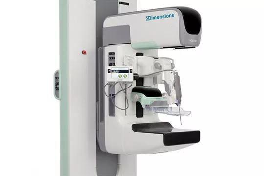 Mammography System on white background